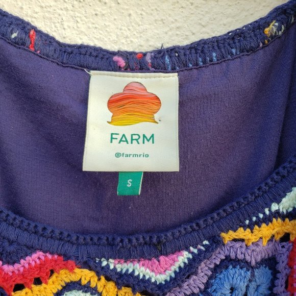 FARM RIO Flower Crochet Mini Dress - Picture 8 of 10